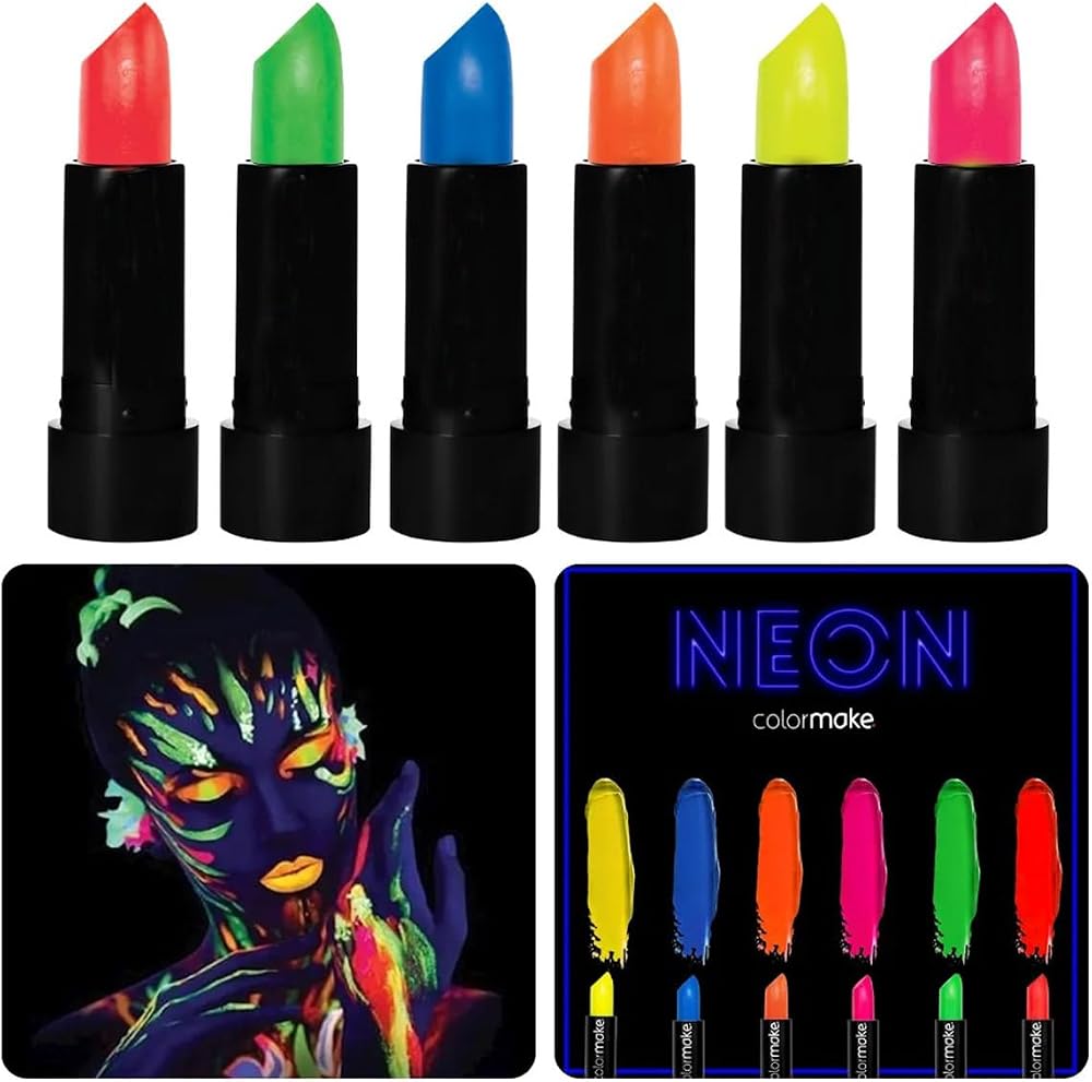 GlowPaint 6’lı Neon Boya – UV Işıkta Parlayan Makyaj Seti (5250)