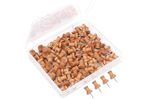 ‎H&S H&S Drewniane pinezki do rysowania, drewniany przypinki do mapy, tablica korkowa przypinka do ogłoszeń, szpilki do rysunkowych