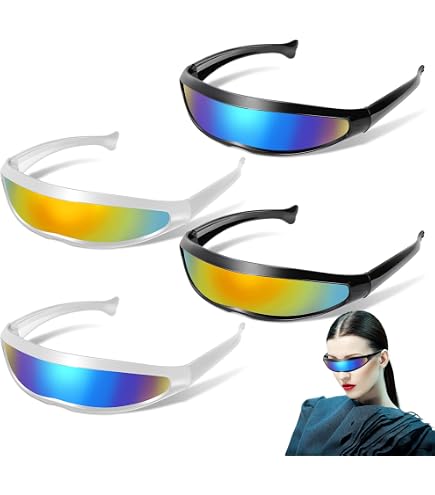Lunettes de soleil gonflées pour femme Cool Futuriste Lunettes de soleil drôles élégantes et