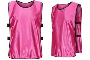 Cheuling 12 Stück Sport Trikot Leibche Fußball Trainingsleibchen für Kinder und Erwachsene, Markierungshemd Trainingsleibchen Team-Spiel Bibs für Herren Damen Senioren Junioren