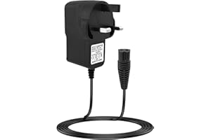 JCSJK 12V for Braun Shaver Charger Series 3, 9, 7, S3, 5, Electric Razor Shaver Adapter Power Cable for 9 Pro/3000s/301s/7893s/7865cc/7220/9090cc/9095c Beard Trimmer Replacement Charger Cord (0.4A, 1.5M)