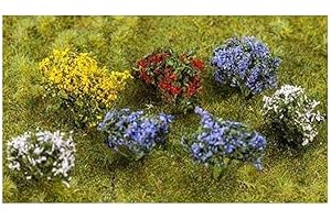 Faller 14 arbustos florecientes, Plantas en Miniatura para tu Mundo en Miniatura, Accesorios de modelismo, Accesorios para modelismo, decoración en Miniatura Realista