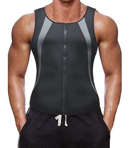 Body Shaper Maglia Per Sudare Uomo Vibro Shaper Canotta Dimagrante