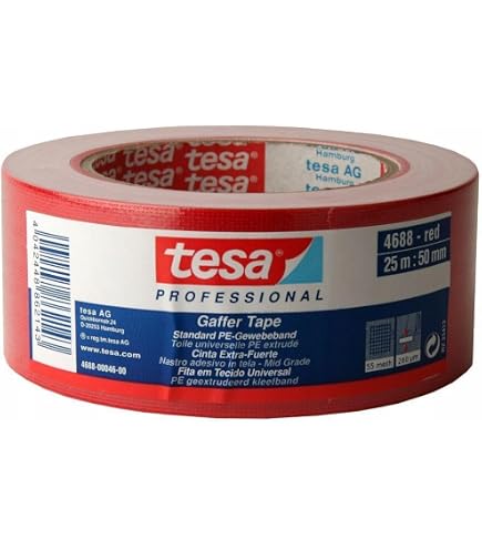 Rotolo Nastro TESA 25 Metri Nastro In Tessuto TESA 19 Mm X 25 M - Per Cablaggi, Fai-da-te E Riparazioni, Rotolo Adesivo Resistente Nastro Adesivo Tessuto