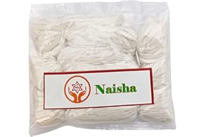 Naisha Handmade Long Cotton Wicks (600 Pc) Long Bati for Oil Lamp Diya Batti Light in Temple/Oil Lamps/Diwali/Festivals. 3 inch length (approx)