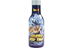 ‎ULTRA ICE TEA ULTRA ICE TEA Bio Eistee – Veganes Schwarzteegetränk mit dem Dragon Ball Charakter Son Goku – Erfrischender Pfirsich-Geschmack – 1 x 500 ml Einweg