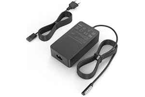 LabTEC Cavo di Ricarica per Microsoft Surface Pro 1, 2, RT - 48 W, 12 V, 3,58 A, Con Porta USB