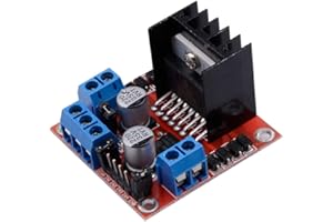 zalati Motor Drive Controller Board L298N Dual H Bridge DC Stepper Motor Driver Module Compatible with Arduino