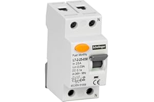 LAPP MOBILITY Lapp Residual Current Circuit Breaker 2-Pin 25A 30mA RCD FI Switch DIN Rail Mounting