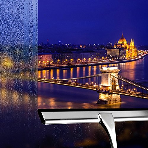 Duschabzieher Edelstahl Fenster Wischer mit Haken zum Aufhängen Ideal für Reinigung Glas - 7