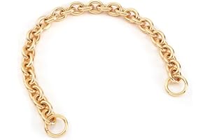 XIAZW Modische Schwere Aluminium O Form Metall Geldbörsen Tasche Griff Riemen Kette Schultergurt, Handtaschen Umhängetasche Dekoration Kette, Tasche Zubehör Charms (Gold)