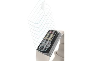 Yaekea 8 Pack Screen Protector for Fitbit Charge 6 / Charge 5 Smartwatch, Self-Healing Flexible TPU Film, Anti-Scratch HD Clear Soft Screen Protective Film