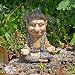 Produktbild Troll-Figur sitzend, meditierend Klein Neuheit Tolles Geschenk Fantasy Deko 13 cm