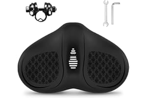 AEYINO Noseless Oversized Bike Seat for Men and Women,Comfortable Wide Bicycle Saddle Waterproof Soft Memory Foam Padded Replacement Cushion for MTB,Peloton,Mountain,City,Road,Exercise Bikes