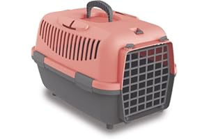Nomade 1 Hundebox - Transportbox für kleine Hunde und Katzen - 48 x 32 x 32 cm - Kann bis zu 6 kg tragen. Robustes Polypropylen. Türen aus Kunststoff