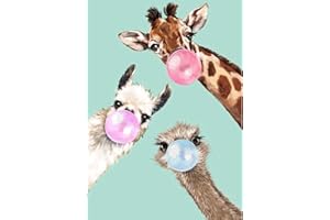 MXJSUA Pittura Diamante 5D Diamond Painting Kit Completo Drill, Giraffe Pittura Diamante FAI DA TE, DIY Strass Ricamo a Punto Croce Completo Kit Mosaico Craft Arts for Home Wall Decor 30x40cm