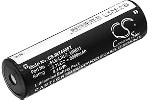 CAMERON SINO CS-INT400FT Battery 2200mAh compatible with [Streamlight] Dualie, compatible with [Inova] T4 (Old Style), T4 Lights (Old Style), UR611 replaces 68792, compatible with FLB-LIN-7, compatible with UR611