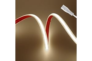 HEGEHE - Striscia LED COB 12V Autoadesiva, 320 LED/m Striscia LED FCOB Flessibile Impermeabile IP68, Progetti di Illuminazione per Interni ed Esterni [10m, Bianco Naturale 4000K]