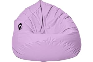 MB MILLINDABAG MILLINDABAG Kastanie Tropfenform Sitzsack für Kinder Jugendliche und Erwachsene Beanbag Kissen Indoor & Outdoor Gaminggeignet bereits gefüllt Sitzkissen Bodenkissen (Flieder, XL-Durchmesser 77 cm)