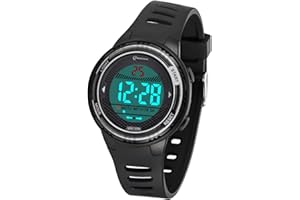DTKID Kinderuhr Jungen Mädchen, Digitaluhr Kinder wasserdichte Outdoor Sport Armbanduhr Kinder mit Timer Alarm LED Licht, für 4-15 Jahren