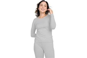 LAPASA Pacco da 2 o 1 Maglia Termica Donna Manica Lunga Fodera in Micro Pile - Pigiama Abbigliamento Intimo Canottiera Calda Elegante Elastica Traspirante Sportiva L15/L39/L42
