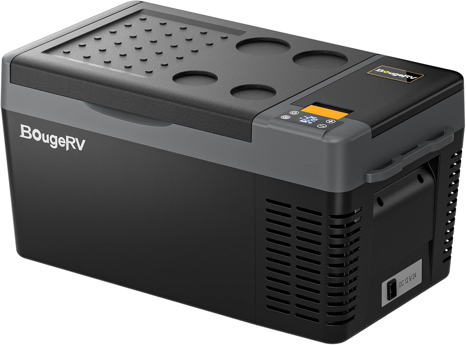 BougeRV CRPRO 12V Compressor Fridge Freezer 20L Car Fridge Portable Car Refrigerator 12/24V DC 110-240V AC for Camping Outdoor Travel Campervan RV Boat Home, -22℃ to 10℃, Battery Not Included