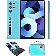 S24 Ultra 10.1" Android Tablet with Keyboard, Stylus & Handbag | Kids Tablet | Dual SIM 5G WiFi | HD Display, Dual Camera | Face Unlock, GPS | Tablet Laptop Combo (Blue)