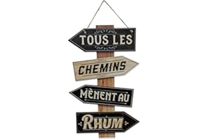 Sud trading Compagny Plaque Bois Panneau directionnel Tous Les chemins