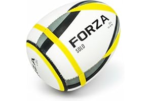 FORZA Ballon de Rebond de Rugby | Améliorez Les Réflexes, Les Temps de Réaction et la Précision des Passes | Entraînement en Solo | Disponible en Tailles 3, 4 et 5