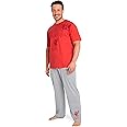 Liverpool F.C. Mens Pyjamas Set, Long Cotton PJs, Football Gifts