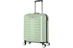 JRNEE Cabin Suitcase 55 x 40 x 20 cm Carry On Hand Luggage - ABS Hard Shell Ryanair Underseat Compatible 20 Inch Travel Bag - Lightweight, Water Resistant, TSA Lock, 360° 4-Spinner Wheels