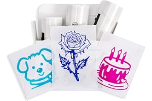 Memoking T02 Carta adesiva colorata trasparente adesiva T02 Mini stampante Sticker Paper Refill, 50 mm x 3,5 m, Conserva per 20 anni, per diari foto e appunti, 3 rotoli