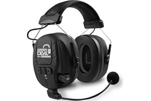 GREEN DEVIL Shield LD Aktiver Gehörschutz - elektronischer Gehörschützer mit Bluetooth 5.3 Technologie Integriertes Mikrofon EN352-konforme SNR 32dB für Mähen und Lärmintensive