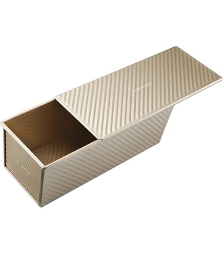 Yotecon 35 cm broodbakvorm met deksel, ideale broodbakpan, broodbakset, gietijzeren pan, broodbakken, ideaal als bakvorm, toastbrood, bakvorm, pizza, kalkoen, stoofpot, cake