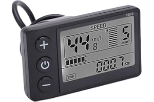 Annadue S866 Electric Bicycle LCD Display Meter, 24V 36V 48V Waterproof Bike Display Meter Control Panel, Wireless Bicycle Speedometer Odometer, GPS Bike Computer