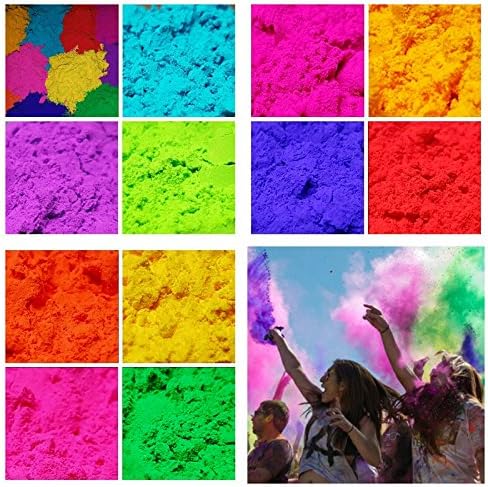 50 x 70g Holi Powder Festival Powder Throwing Powders Paint Parties 11 Bright Colours.