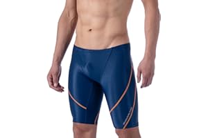 MY KILOMETRE Jammer Swimsuit Mens Solid Swim Jammers Endurance Long Racing Training Swimsuit