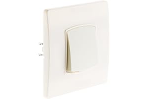 Zenitech Bouton Poussoir borne-Auto vis + Griffes - Blanc - Diwone