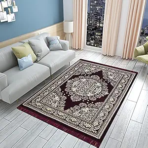 Kk Home Store Decor Velvet Royal Carpet (Brown, coffee, 60