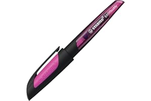 ‎STABILO Schulfüller mit Standard-Feder M - STABILO EASYbuddy in schwarz/magenta - blau (löschbar) - Einzelstift - inkl. Patrone