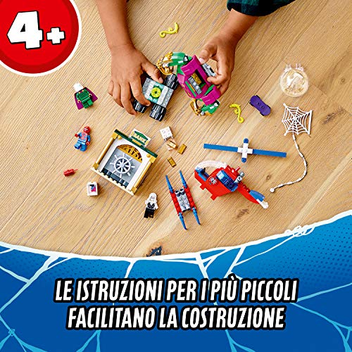 LEGO-Super-Heroes-La-Minaccia-di-Mysterio-Marvel-Spider-Man-Playset-dAzione-con-Mech-Elicottero-e-la-Minifigure-di-Ghost-Spider-Set-di-Costruzioni-per-Bambini-4-Anni-Multicolore-76149