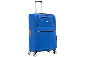 SKYLARK LUGGAGE Large Suitcase 29" Super Lightweight Luggage 20" Expandable 4 Wheel Spinner Soft Shell Check in Luggage for 23kg