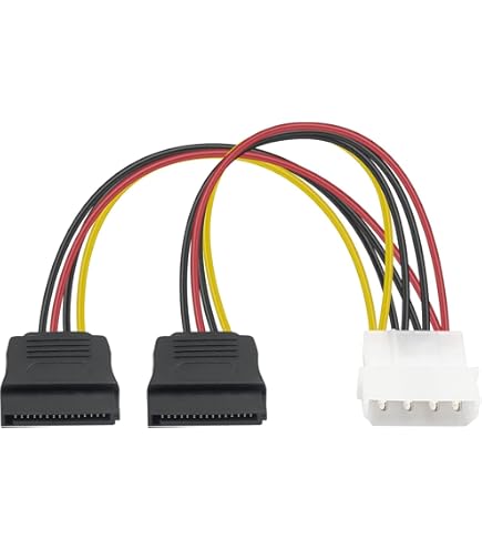 Sata 15 Broches Mâle Vers Molex IDE 4 Broches Femelle Adaptateur Cordon D'alimentation D
