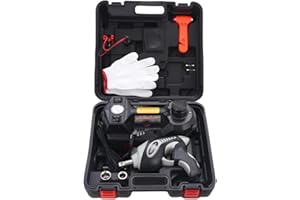 ROGTZ Hydraulic Car Jack Kit - Upgraded All in One 5 Ton Floor Jack Stand Trailer Truck Trolley Car Lift 5 in 1 Tire Change Emergency Tyre Repair Set with Air Pump and Impact Wrench