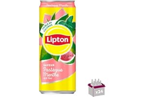 WINE AND MORE Lipton Ice Tea Pastèque Menthe Slim - 24 x 33 cL