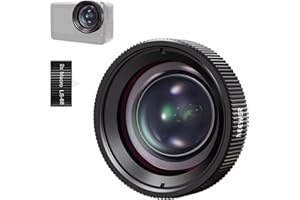 NEEWER Makro Objektiv kompatibel mit DJI Osmo Action 5 Pro/4 Action Kamera, Macro Lens, 2X Vergrößerung, 2 Linsenelemente in 1 Gruppe, 3-4cm Brennweite, Nahaufnahmen Zubehör, Nicht wasserdicht, LS-68