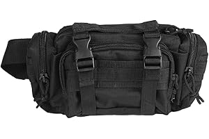 Mil-Tec Unisexe-Adulte Système Mod Sacs Bananes, Noir, 30x12x14cm