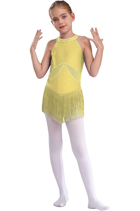 Amazon Vestido Amarillo Flecos Vestido Amarillo Niña Alvivi