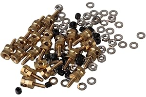 Mxfans 20pcs Metal 2 MM Pushrod Linkage Stopper for RC Airplane Helicopter with Screw and Nut
