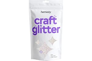 ‎HEMWAY Hemway Craft Glitter 100g 3,5 Unzen FINE 1/64" 0,015" 0.4MM (Perlmutt)